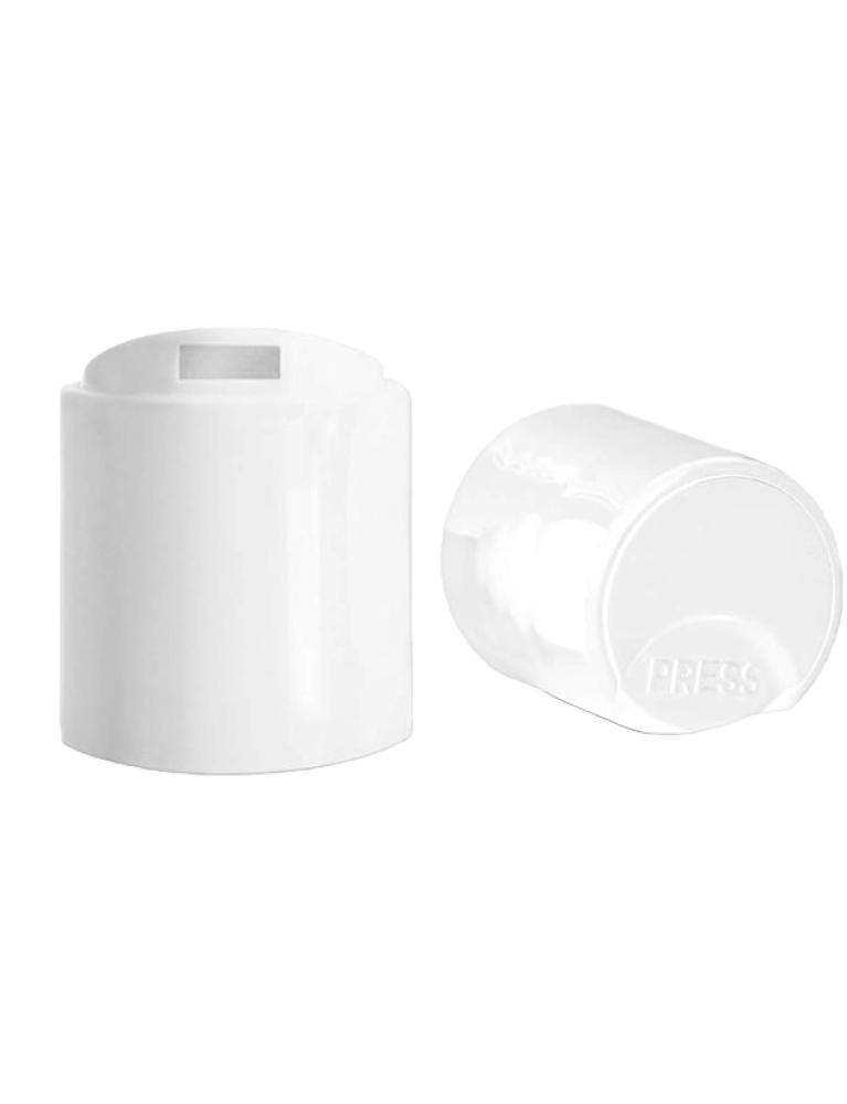 Bouchon blanc lisse flip 20/410